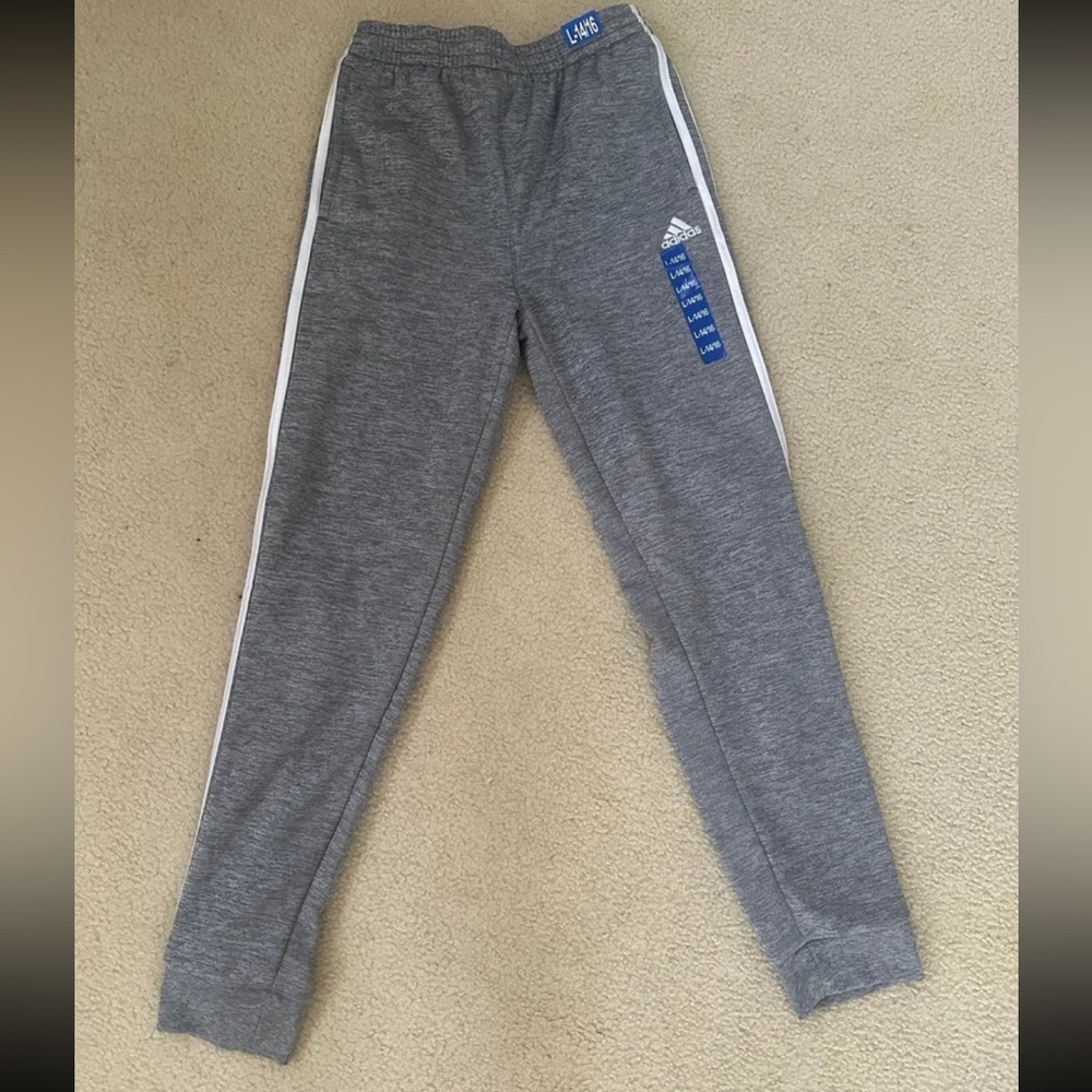 NWT never worn Adidas gray youth joggers